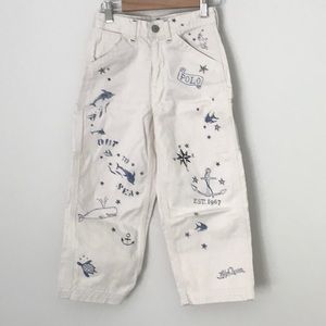 Unique Ralph Lauren wide leg cropped jeans. M sz. 8/10.  NWOT.